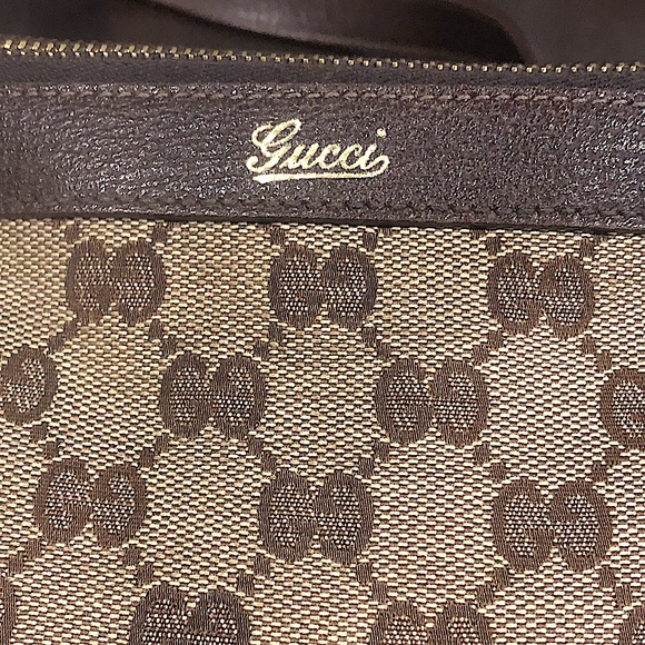 EUC Vintage Gucci GG Supreme Monogram Abbey Tote Handbag - Picture 8 of 17